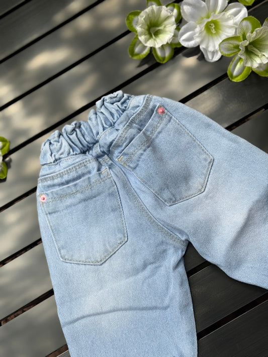 Jogger Bebé Mariposas Mezclilla claro - TI11 - CTI11