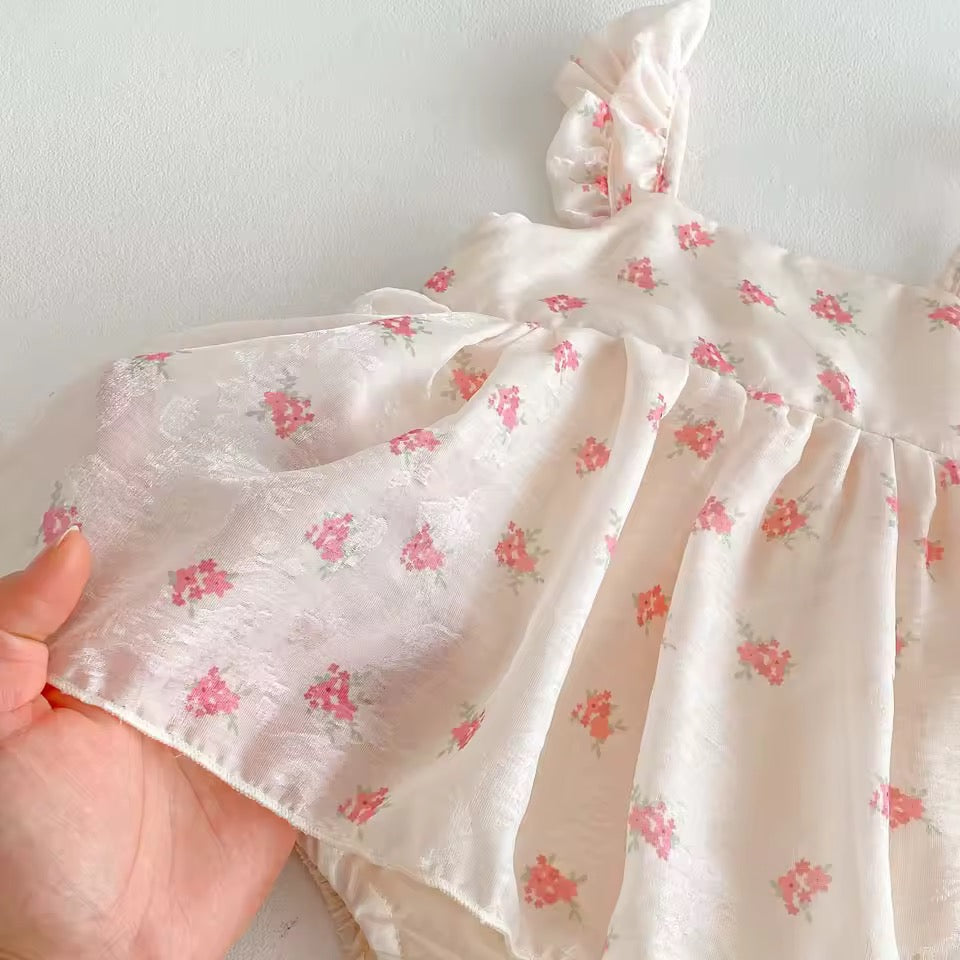 Pelele bebé • Vestido floral