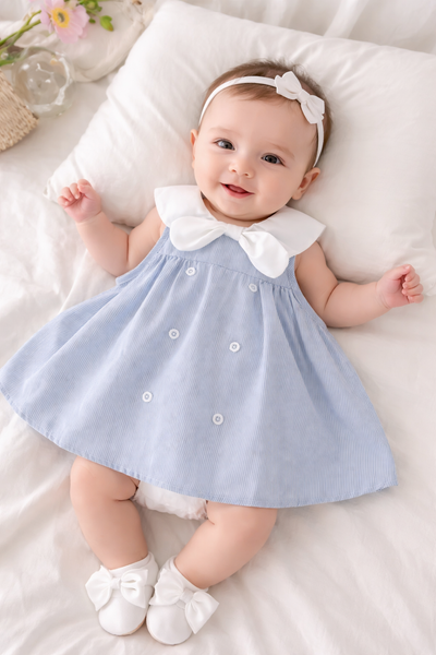 Vestido bebé • Azul