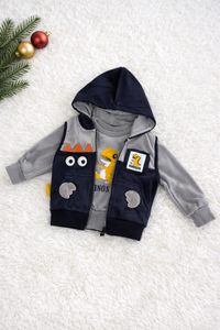 Conjunto 3 Pzs para niño • Marino (ligero calientito)