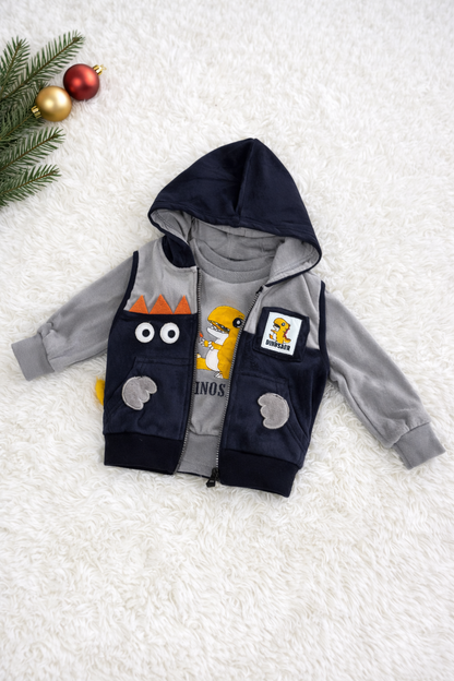 Conjunto 3 Pzs para niño • Marino (ligero calientito)