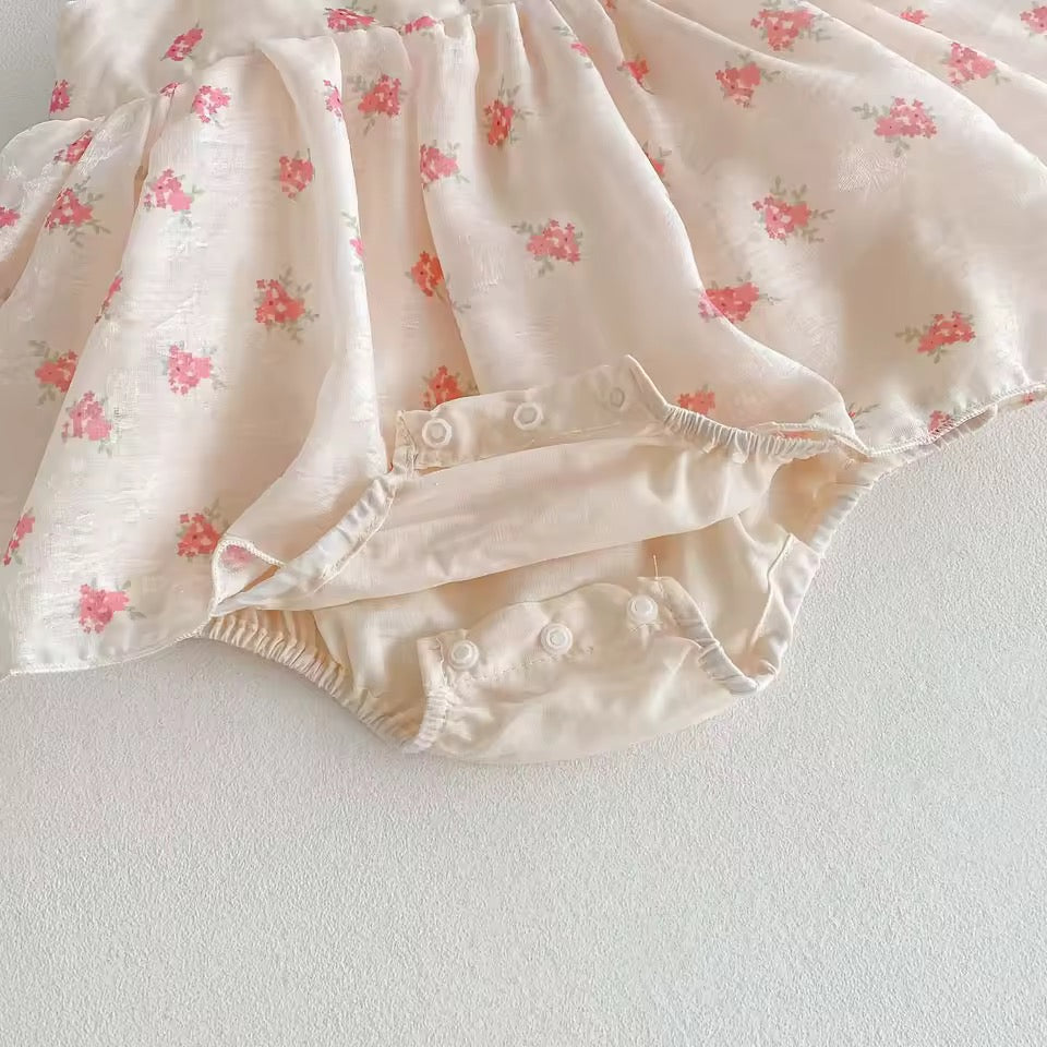 Pelele bebé • Vestido floral