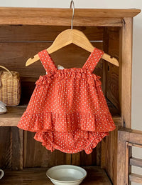 Conjunto Rojo quemado