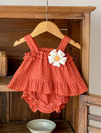 Conjunto Rojo quemado