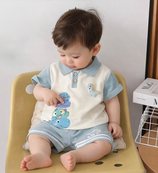 Conjunto • Dino Azul