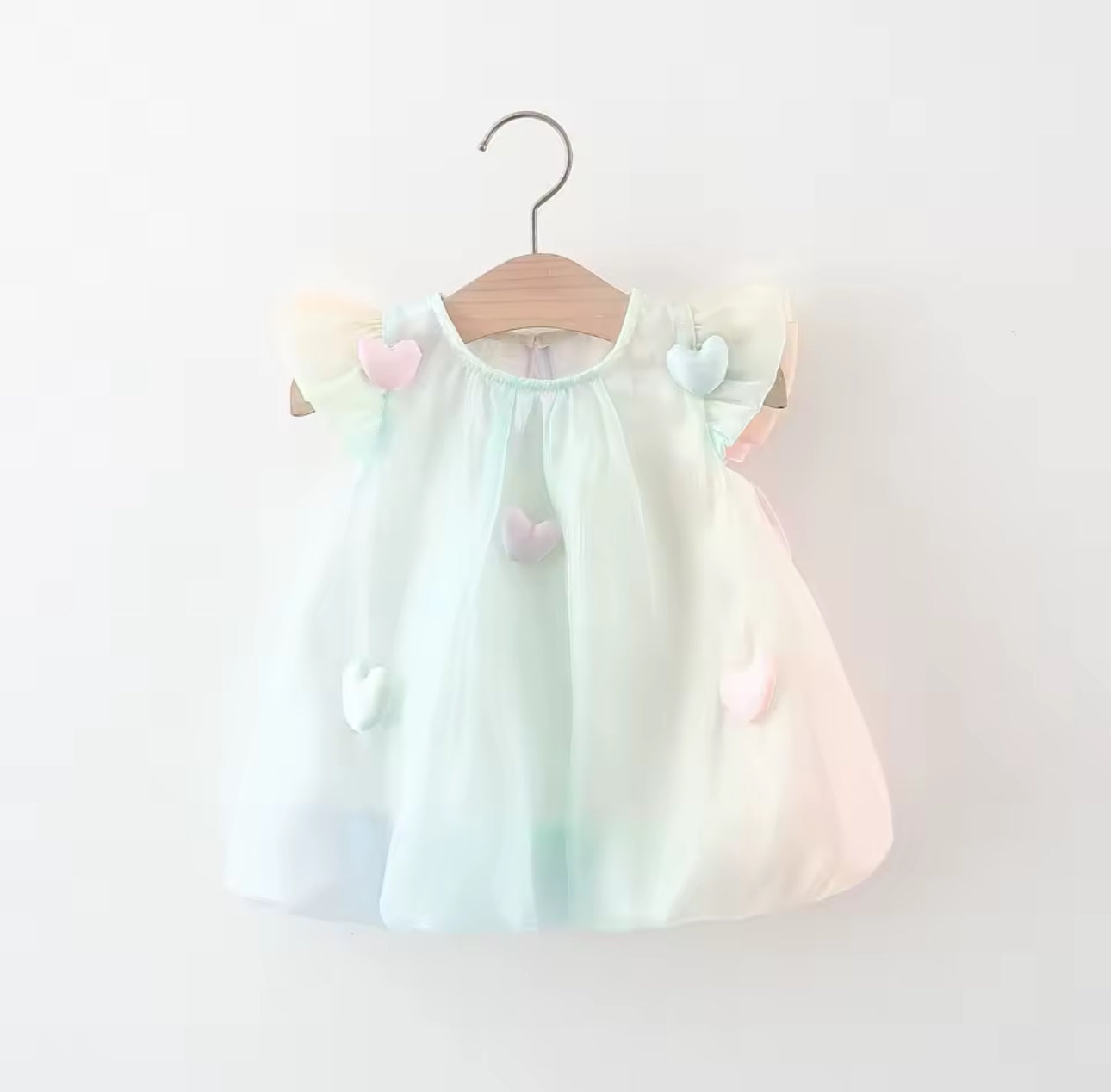 Vestido bebé • corazones 3D