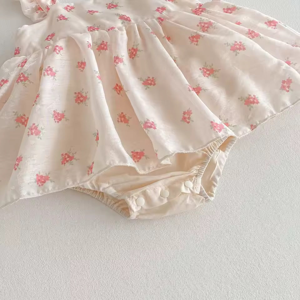 Pelele bebé • Vestido floral