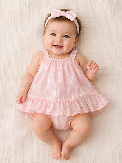 Vestido • Bebé Rosa floral