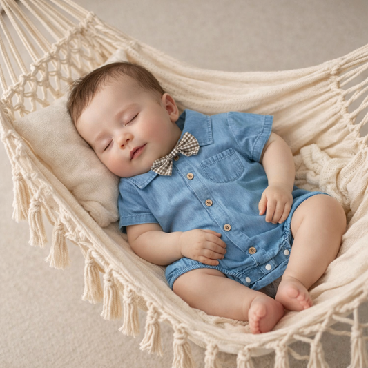 Pelele • Mezclilla + Moño