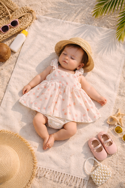 Pelele bebé • Vestido floral