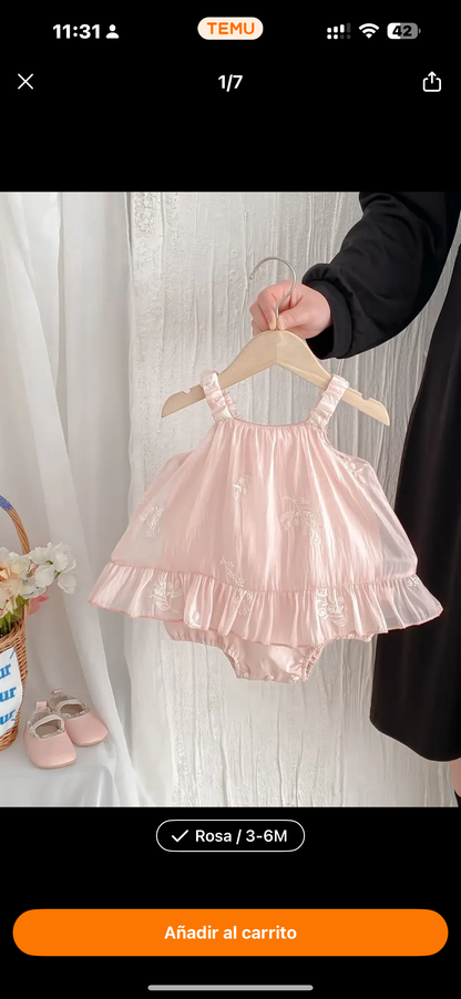 Vestido • Bebé Rosa floral