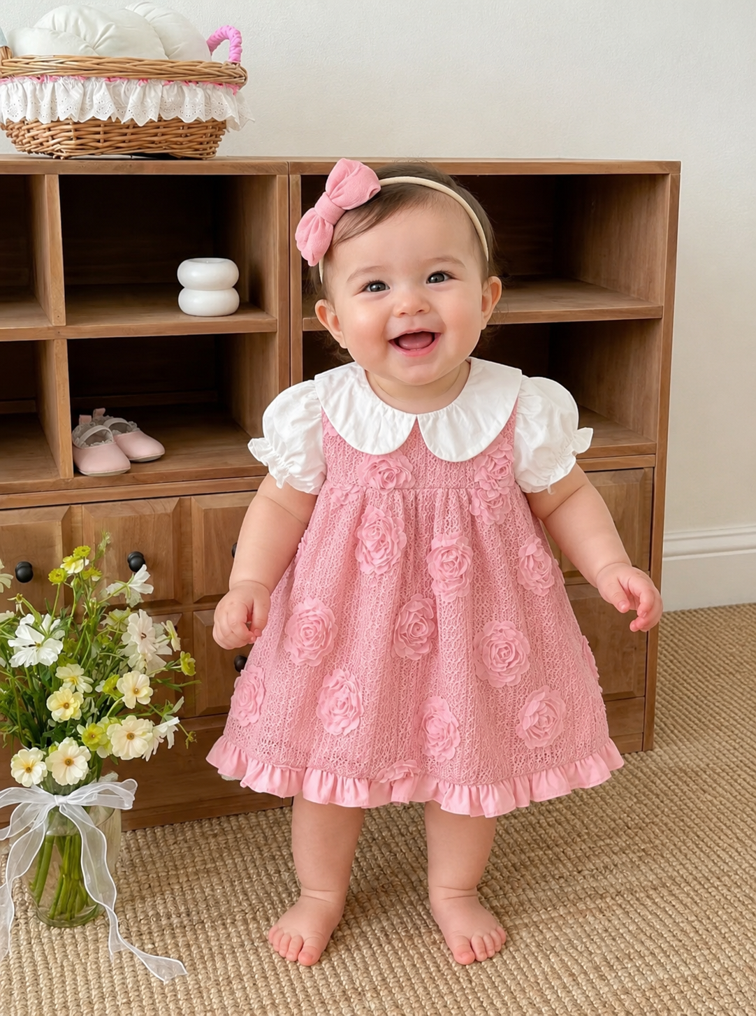 Vestido Rosa Floral